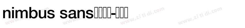 nimbus sans字体下载字体转换